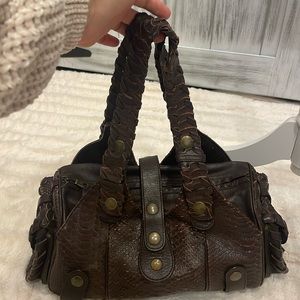 Chloe Silverado Snakeskin Handbag
